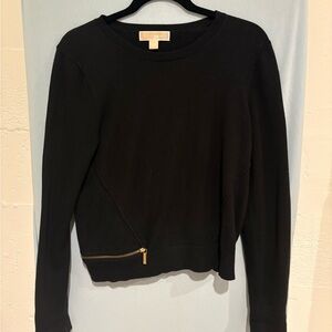 Michael Kors black crew neck sweater size medium